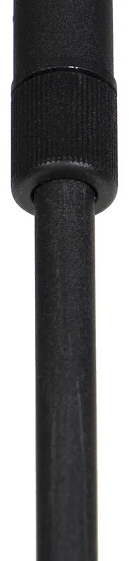 Moderné závesné svietidlo čierne nastaviteľné 6-žiarovkové - Lofty