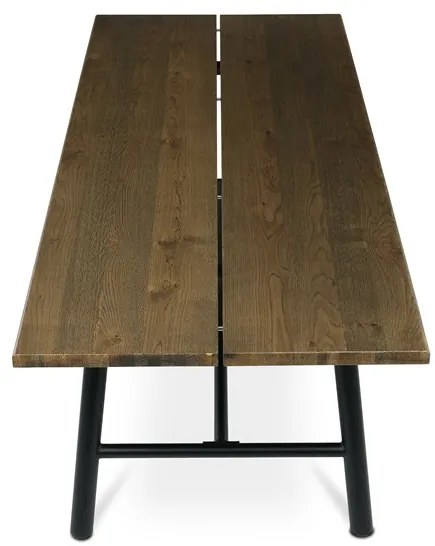 Autronic BONTEC Jedálenský stôl 220x90cm, masív, orech, HT-T1822 WAL Farba: Hnedá