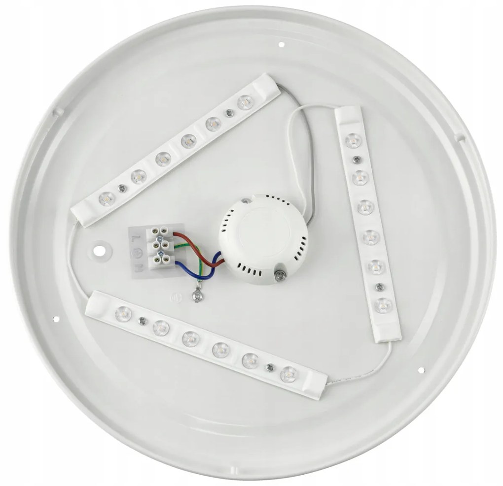 BERGE Prisadený LED stropný panel 18W 1440lm Okrúhly čierny NW