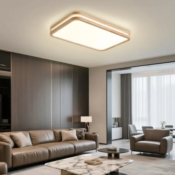 Brilagi - stmievané LED svietidlo MOLINA SQUARE LED/54W/230V dub 60x40 cm + DO