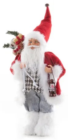 Vianočná dekorácia 68 A Mikuláš červená / biela
