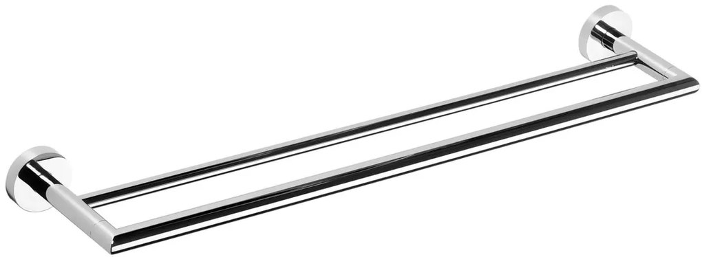 Sapho Sapho, X-ROUND E dvojitý držiak uterákov 800x120mm, chróm, XR425