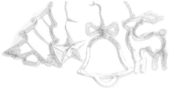 Aigostar - LED vonkajší vianočný svetelný reťazec 120xLED/6W/230V/8 funkcií 3x0,6m IP44 studená biela s diaľkovým ovládaním