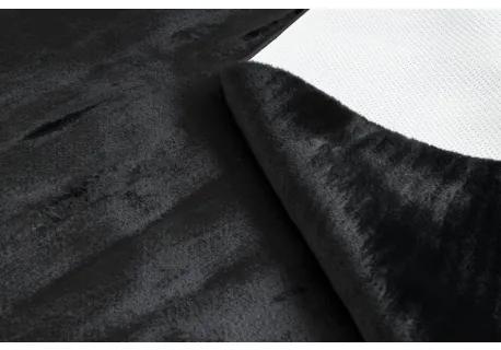 Koberec prateľný POSH Shaggy, plyšový, Hrubý, protišmykový, čierna Veľkosť: 160x220 cm