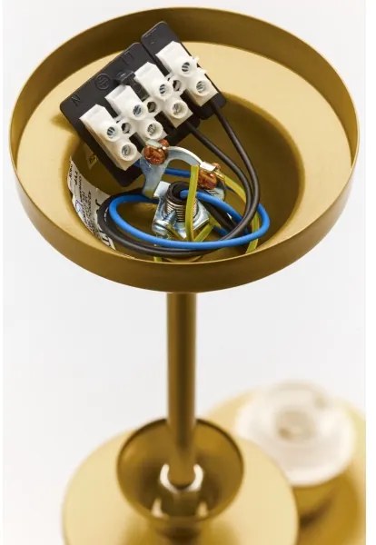 Jupiter 2110 - Luster na tyči KASZMIR 5xE27/15W/230V biela/zlatá/mramorový dekor