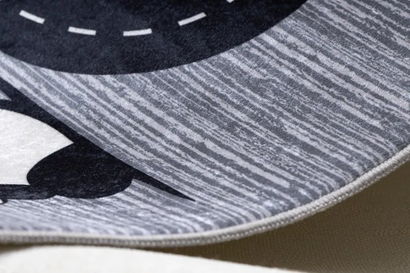 Dywany Łuszczów, Detský kusový koberec Bambino 2092 Streets cars anthracite, 80x150, viacfarebná, detská izba