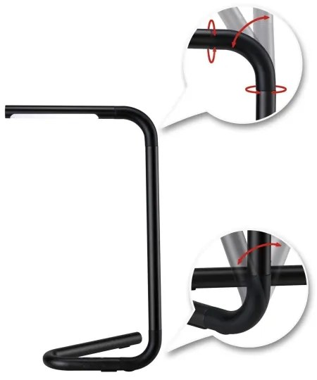 Paulmann 95424- LED/4,5W Stmievateľná dotyková stolná lampa FLEXLINK 5V/USB čierna