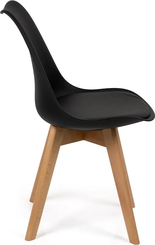 Noela Škandinávska jedálenská stolička SCANDINO čierna