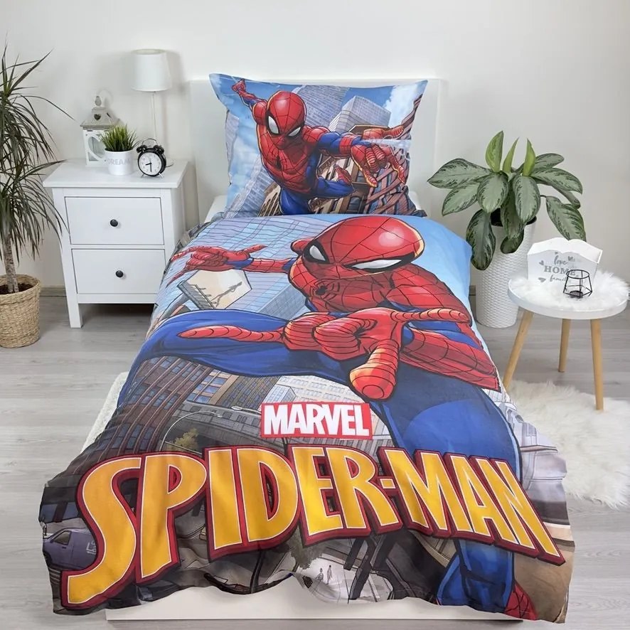 Jerry Fabrics Bavlnené obliečky 140x200 + 70x90 cm - Spider-man 04