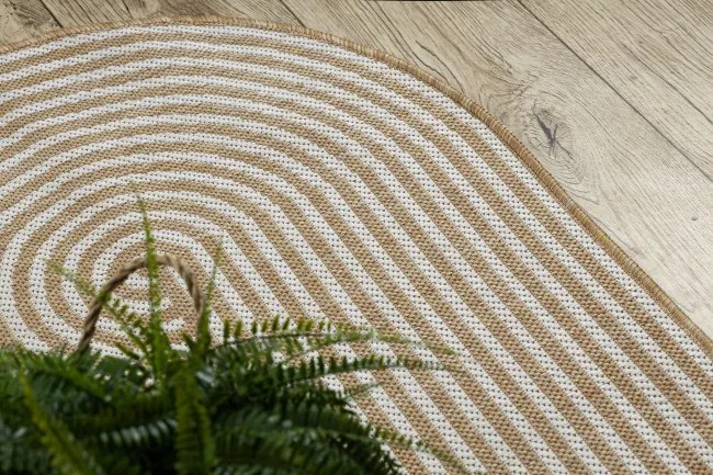 Koberec ORGANIC 1835 geometrický, krémový / naturálny
