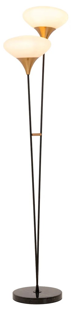 Gocce stojacia lampa zlatá 174 cm