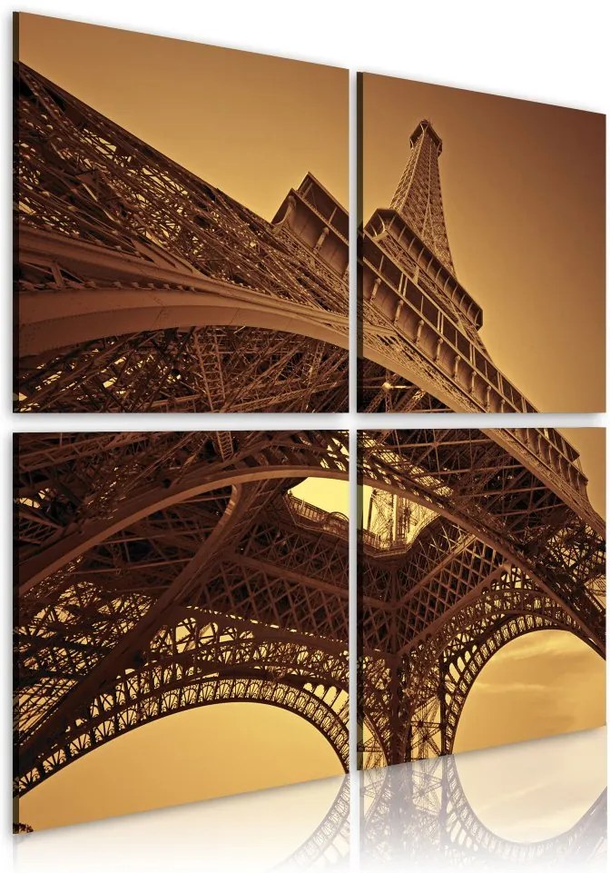 Obraz na plátne Bimago - Eiffelova věž  - Paříž 40x40 cm