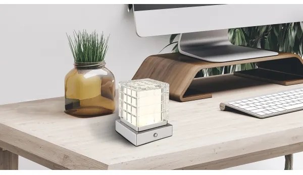 Globo 21009W - LED Stmievateľná stolná lampa LUNKI LED/2,5W/3,7V