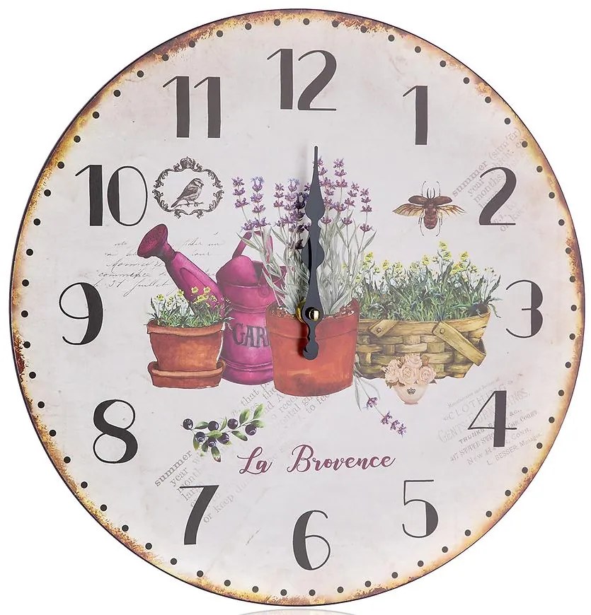 Hodiny Lavender 34 cm