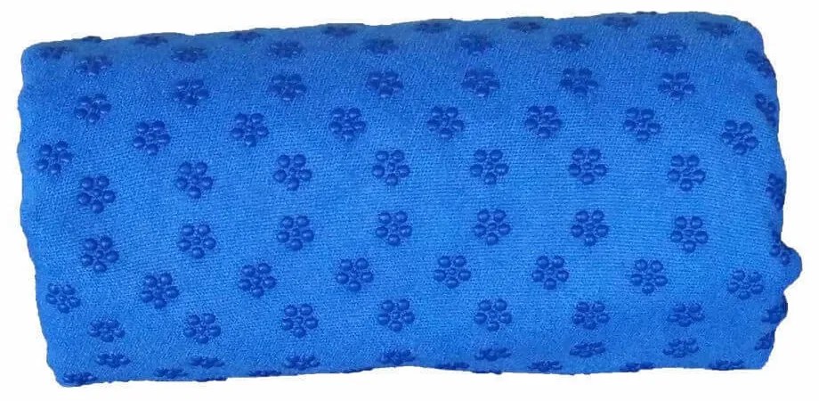 Protišmykový uterák na jogu s prenosnou taškou navyše- modrý