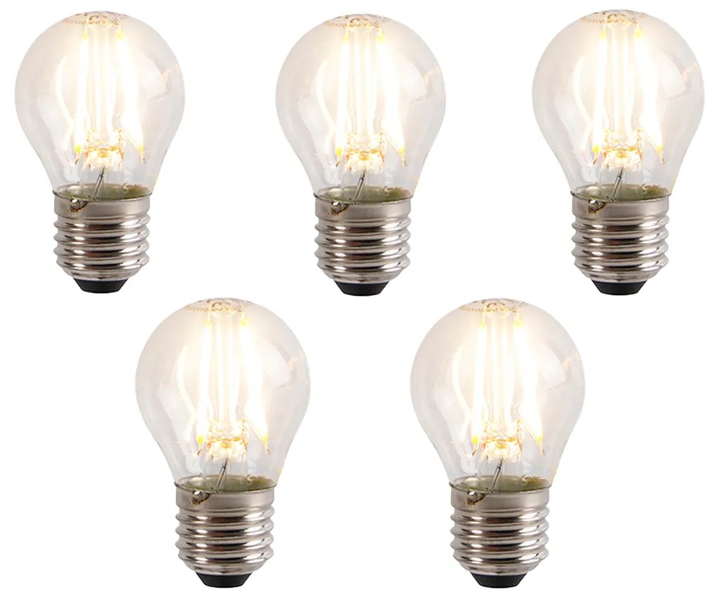 Sada 5 E27 3-stupňové stmievateľné LED žiarovky P45 5W 700 lm 2700K