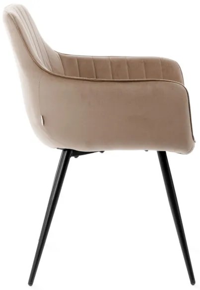 Jedálenská stolička ANDRE zamatová hnedá 847290