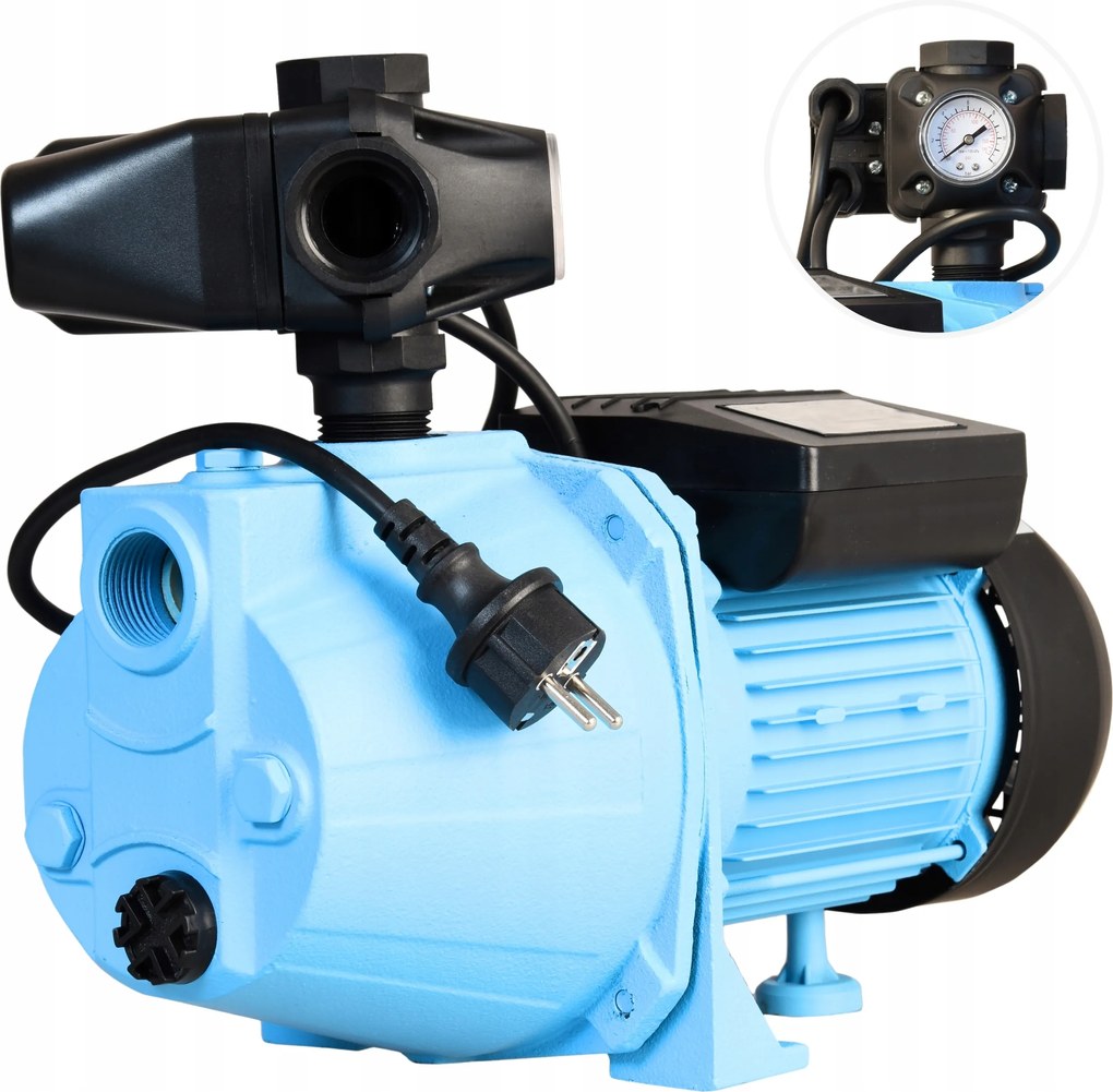 Tichá Malá Vodná Pumpa 370 W 42 L/min S Moderným Hydroforovým Príslušenstvom 3 V 1