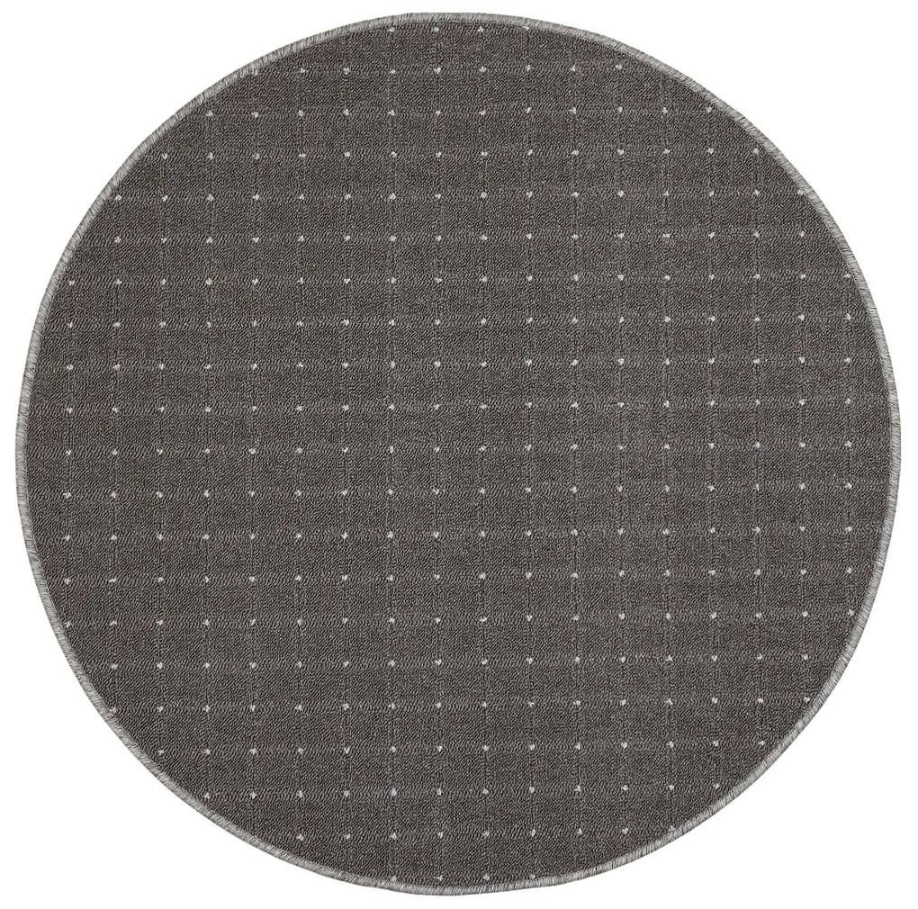 Condor Carpets Kusový koberec Udinese hnedý kruh - 120x120 (priemer) kruh cm