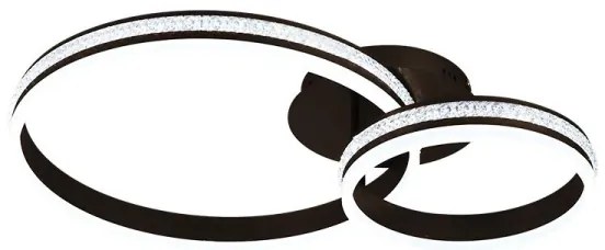 LED Stmievateľný prisadený luster LED/110W/230V 3000-6500K + diaľkové ovládanie