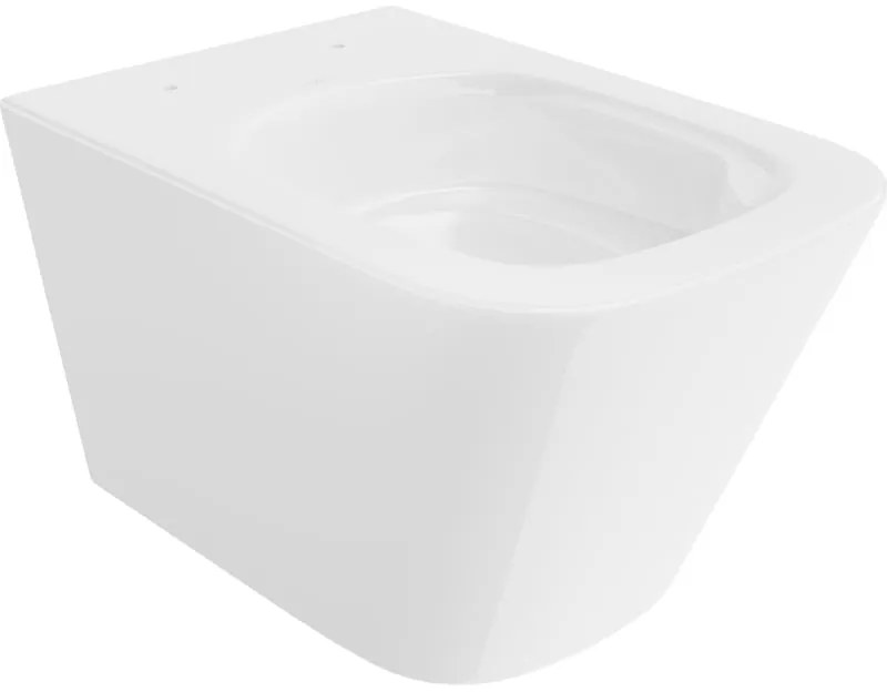 Mexen Teo, závesná WC misa 510x345x340 mm, Rimless Tornádo, biela lesklá, 3385XX00T