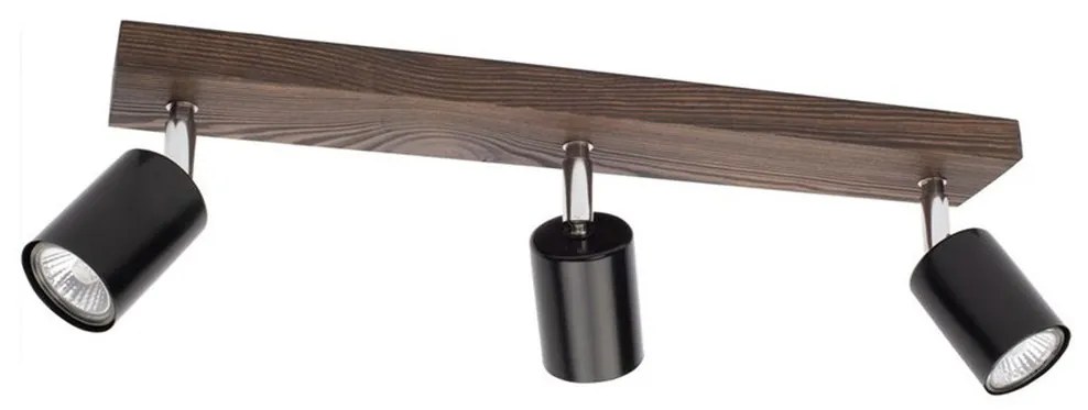 Spot-Light DO2910356 - Stropné bodové svietidlo MANARA 3xGU10/5W/230V borovica