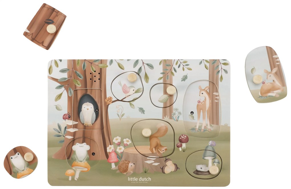 Vkladacie puzzle so zvukom Forest Friends