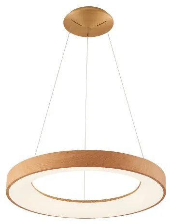 LED luster AZzardo Santana Farba: Drevo, Veľkosť: 60, Verzia: CCT + dialkový