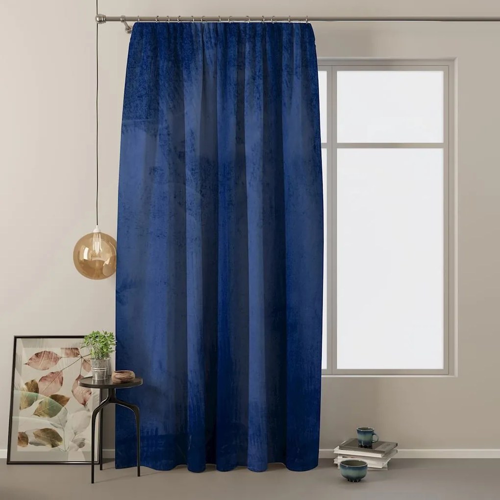 Záves AmeliaHome Velvet indigo