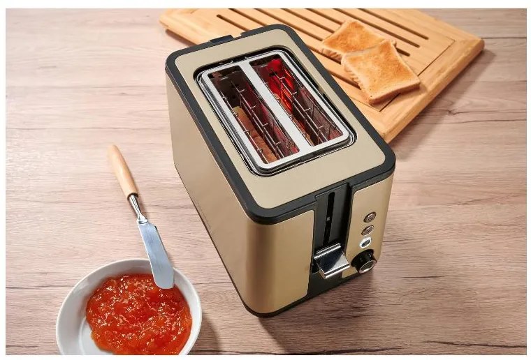 Silvercrest®  Hriankovač STS 850 F3/Sots 850 F3, champagne + Rýchlovarná kanvica, 1,7 l, champagne  (800011159)