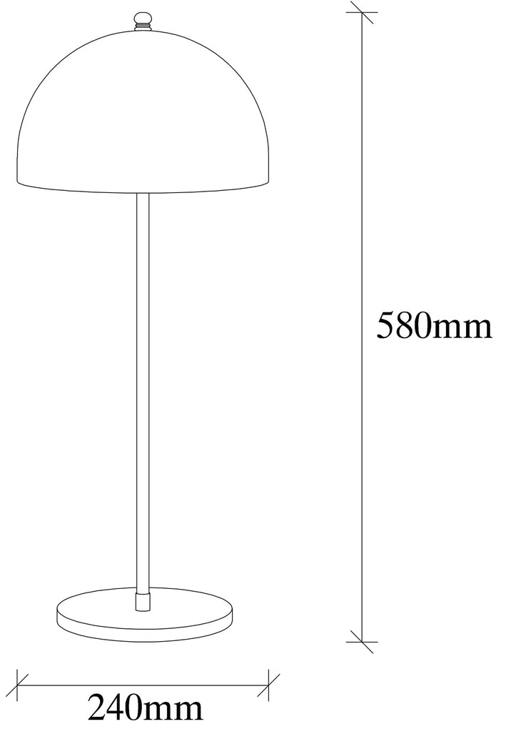 Stolná lampa Can čierna