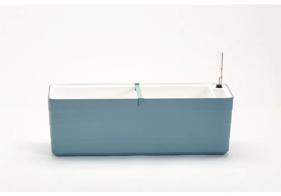 Plastia Samozavlažovací truhlík Berberis 60, sivomodrá + biela , 60 cm
