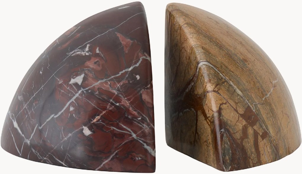 Mramorové zarážky na knihy Boulder