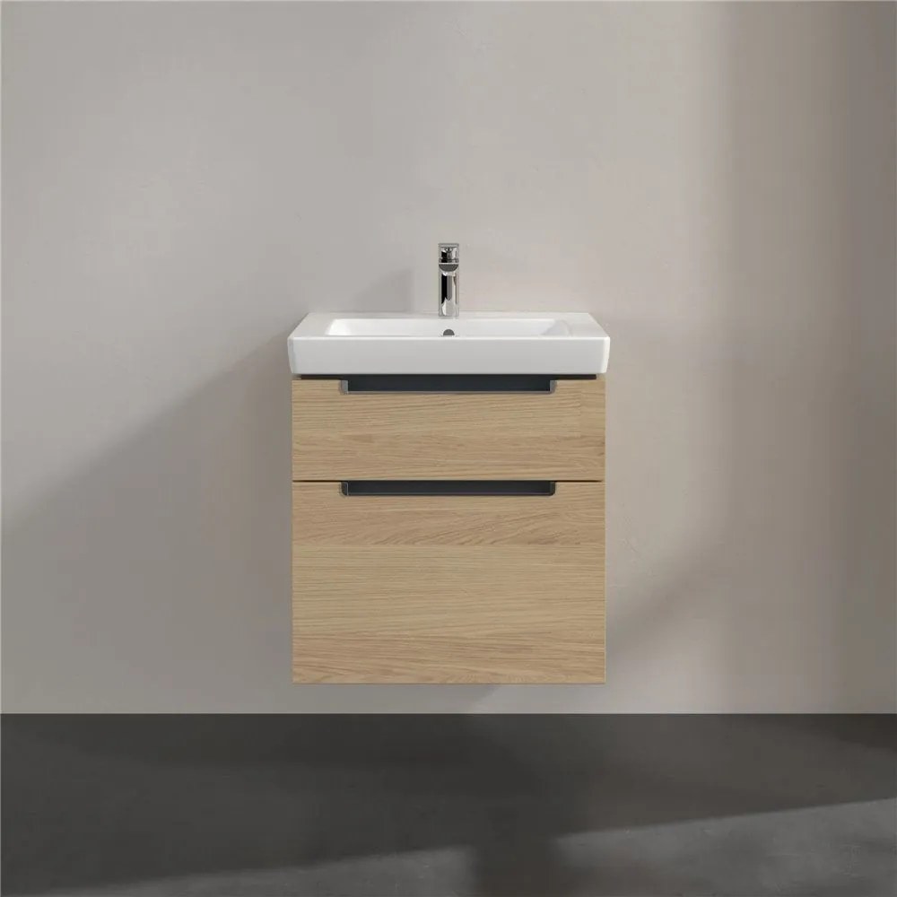 VILLEROY &amp; BOCH Subway 2.0 závesná skrinka pod umývadlo, 2 zásuvky, 587 x 454 x 590 mm, Nordic Oak, A90910VJ