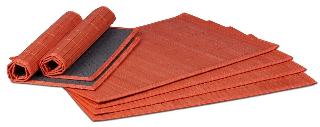 6-dielne prestieranie na jedálenský stôl RD20505, červená