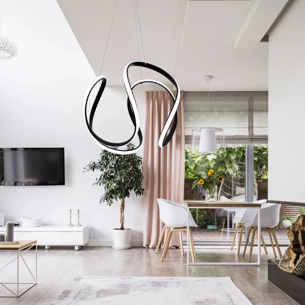 Elegantné moderné LED stropné svietidlo s diaľkovým ovládaním zlatá
