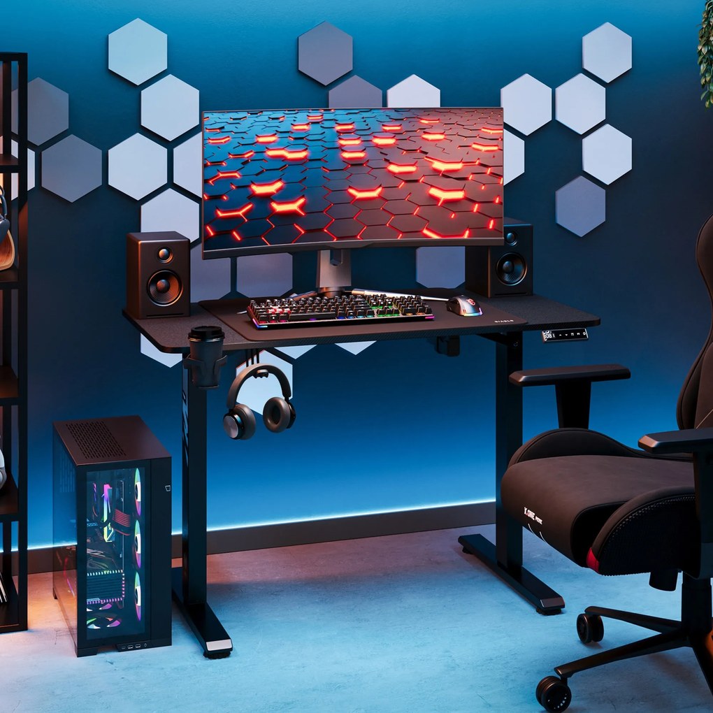 Výškovo nastaviteľný stôl Diablo X-Tensio 1100 čierny