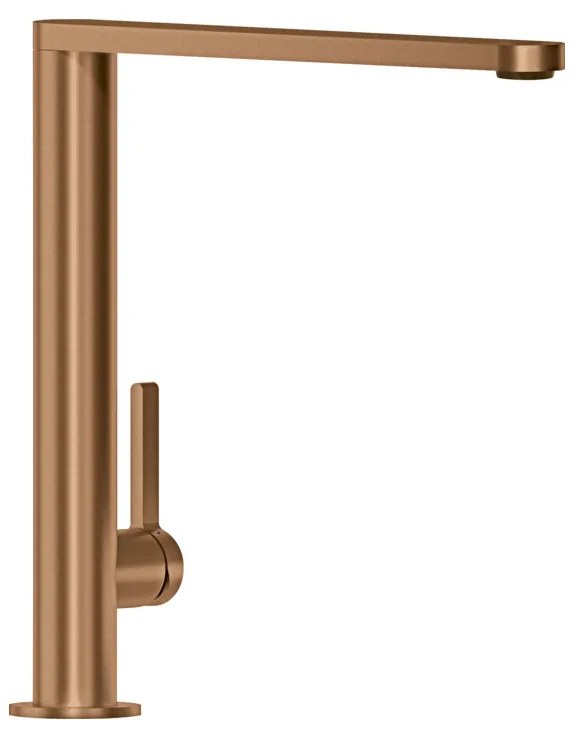 Villeroy & Boch Finera - Drezová batéria stojanková, otočné rameno, bronz 92700004