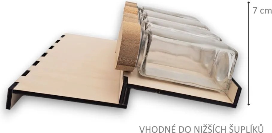 Orion Sada 16ks koreničiek PIMEN 80ml + 4ks organizér na koreničky VASKY (nízky) + sada 24ks štítkov