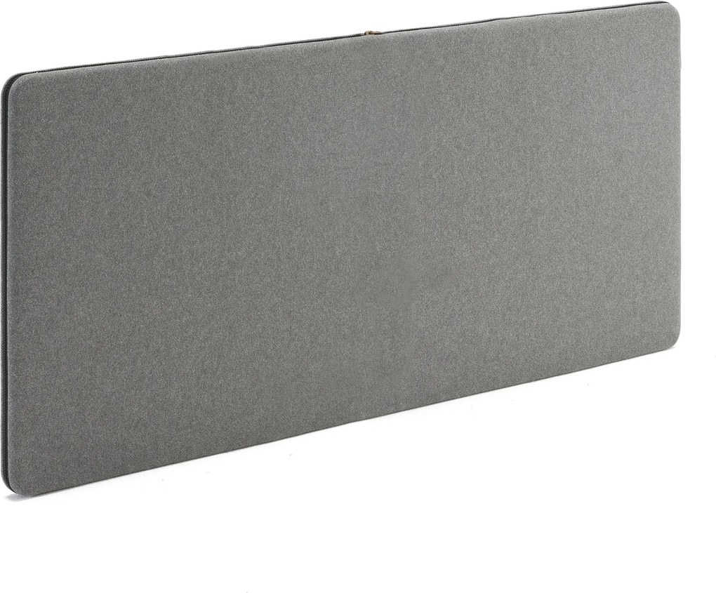 Akustický nástenný panel / nástenka Zip, 1400x650 mm, šedá