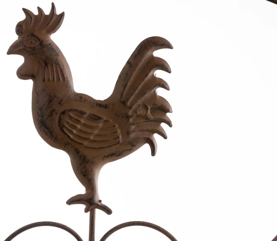 Kovová polica regál Maia - Hnedá antik