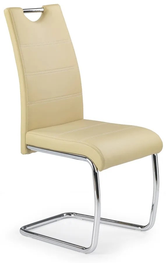 Jedálenská stolička Amalia, béžová / strieborná