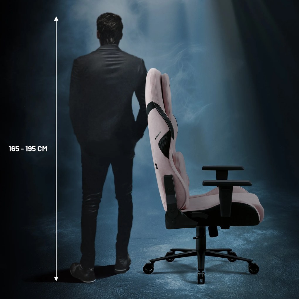 Herné kreslo Normal Size, čierno-ružovej farbe: Diablo X-One Prime Akira Pink