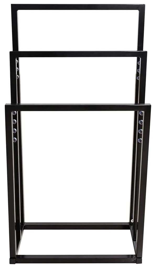 Tutumi Tutumi, 3-ramenný kovový stojan na uteráky 600x260x1000 mm 391840, čierna matná, HOM-01003