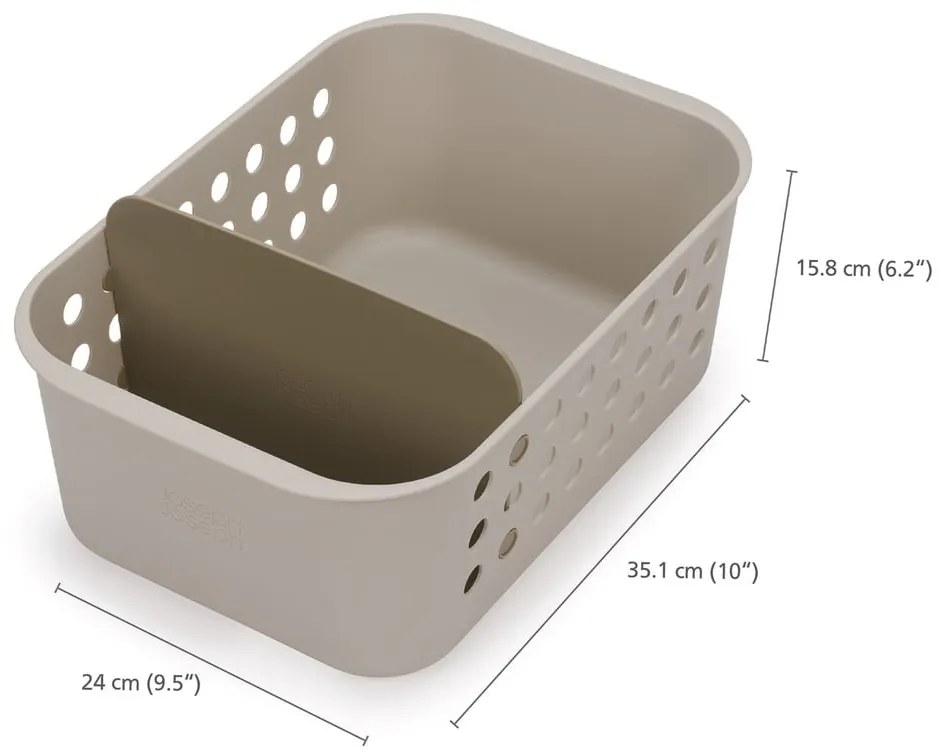Béžový kúpeľňový organizér EasyStore – Joseph Joseph