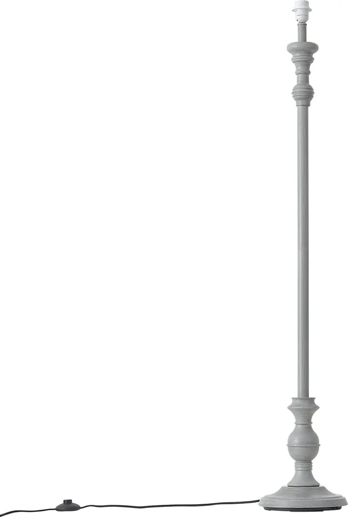 Klasická stojaca lampa sivá bez tienidla - Classico