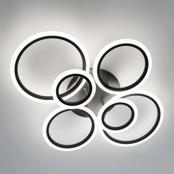 Brilagi - LED Stmievateľný prisadený luster ORBITS LED/85W/230V 3000-6500K čierna + DO