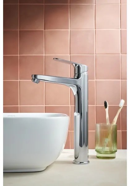 KFA Armatura 5552-712-00- Umývadlová batéria + výpust OTAVA 30,2 cm lesklý chróm