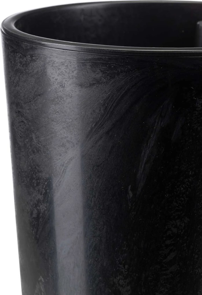 PLASTOVÝ KVETINÁČ URBANIKA SADA 2KS 57X30 CM+46,6X25,5 CM ČIERNA