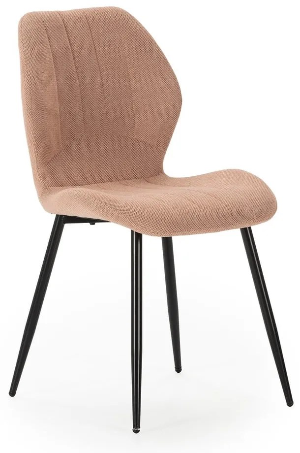 Jedálenská stolička v lososovej farbe v súprave 4 ks Milu – Marckeric